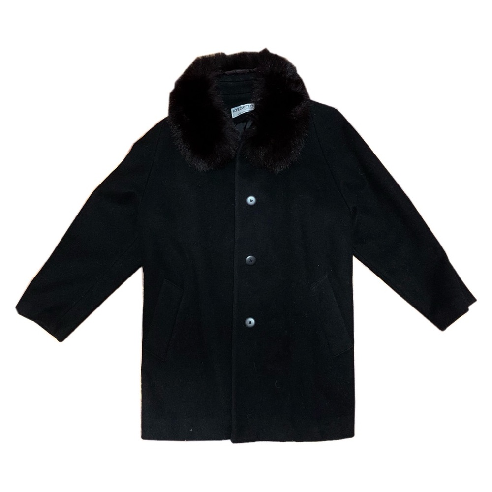Forecaster of Boston fox fur and wool coat